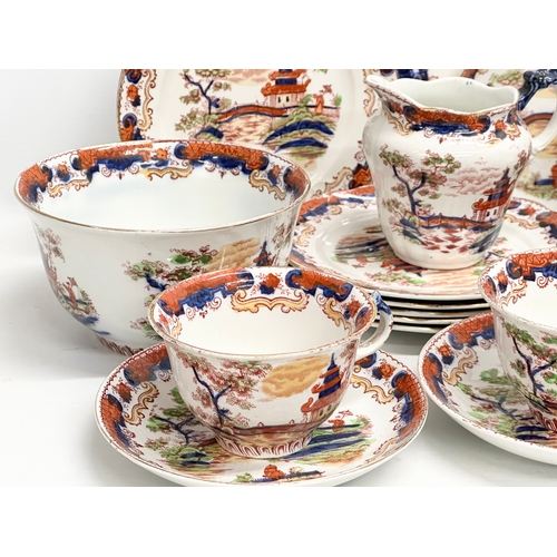 256 - A 20 piece early 20th century Ford & Sons ‘Geisha’ Chinese style tea service. Circa 1902.