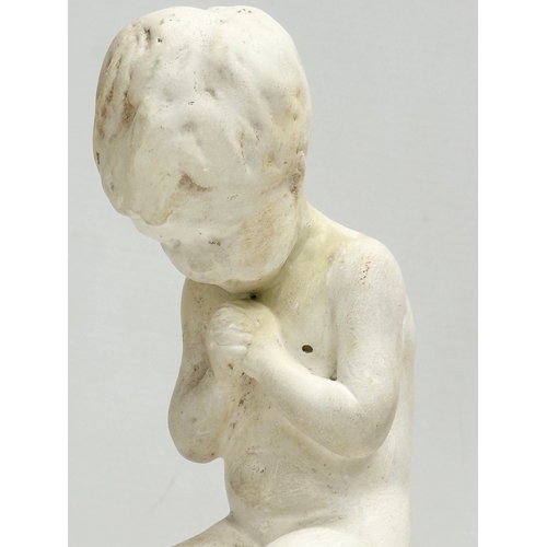 1 - A Sophia Rosamund Praeger HRHA MA MBE (1867-1954) Young Boy Praying figure. Signed. 19.5cm.