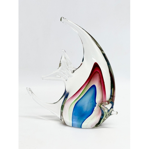 41A - A Murano Vetreria Artistica Oball Art Glass fish. 20x21cm