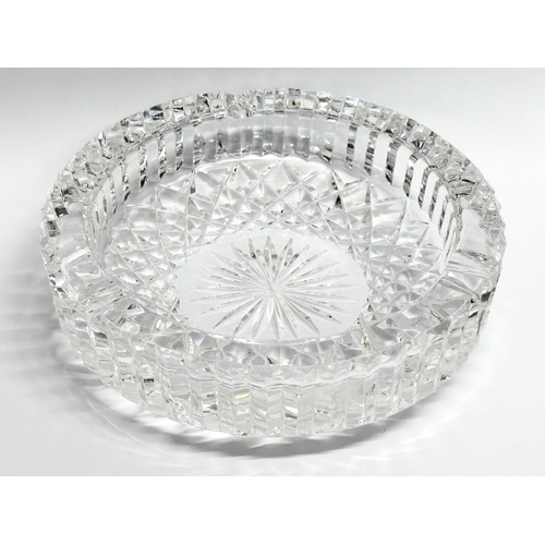 125 - 2 Waterford Crystal ashtrays. 15x4cm. 9x3cm
