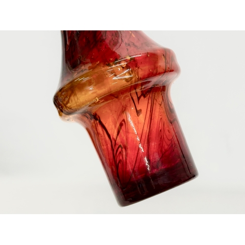 66 - An early 20th century Art Glass lava vase. Circa 1920. 21.5cm