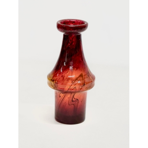 66 - An early 20th century Art Glass lava vase. Circa 1920. 21.5cm