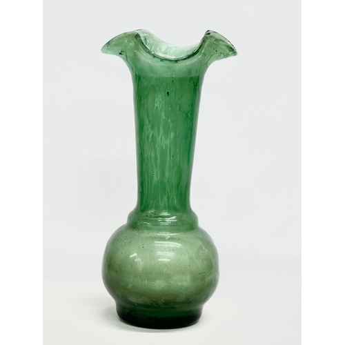 76 - A large 1930’s Art Glass vase. 16x35cm
