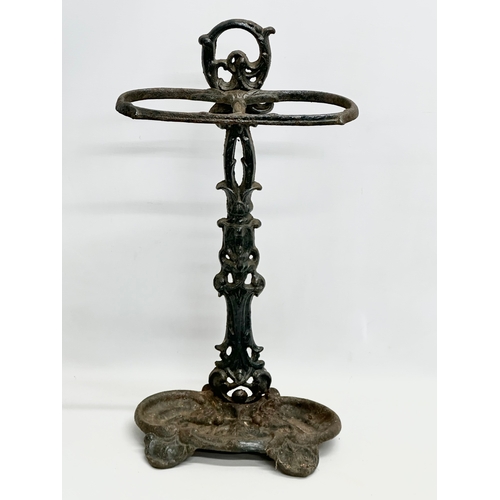 378 - A vintage cast iron stickstand/umbrella stand. 31x57cm