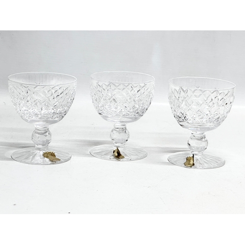 126 - Waterford Crystal. A pair of of Waterford Crystal ‘Boyne’ champagne coupes 9.5x11cm. 3 short stem Wa... 