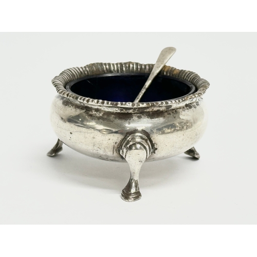 436 - A sterling silver condiment set. 182.27 grams.