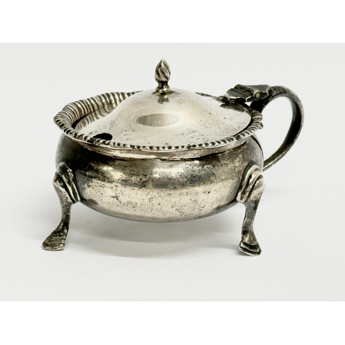 436 - A sterling silver condiment set. 182.27 grams.