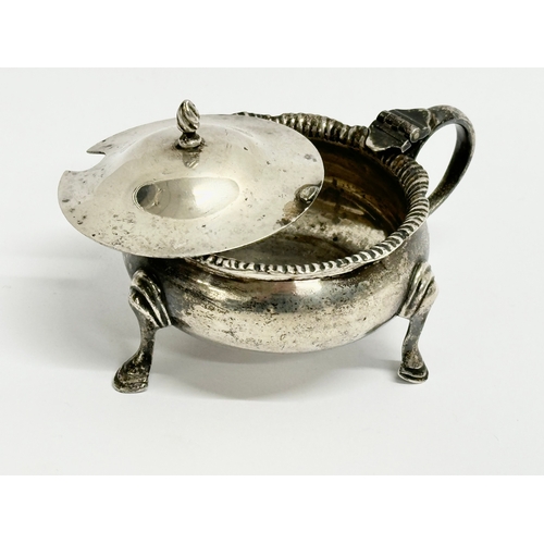 436 - A sterling silver condiment set. 182.27 grams.