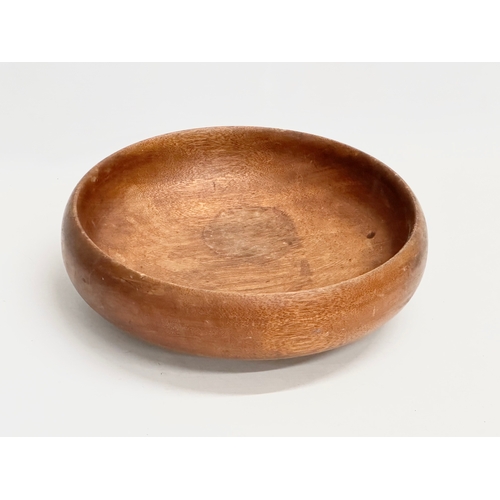 183 - A 1960’s Mid Century teak fruit bowl. 27x9cm