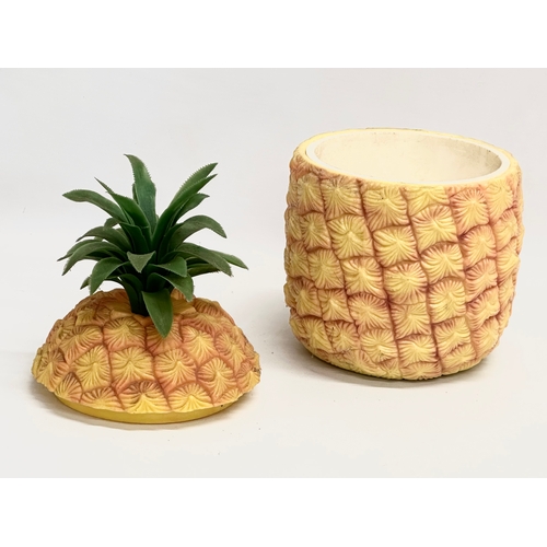 184 - A 1970’s Mid Century pineapple ice bucket. 16x29cm