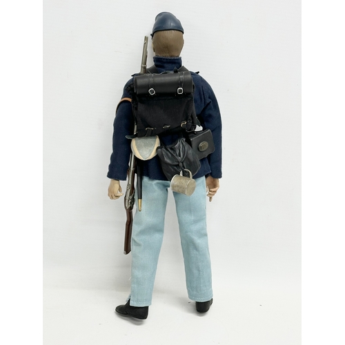 553 - A Sideshow Toys American Civil War Brotherhood of Arms Union Infantry Action Figure. 32cm