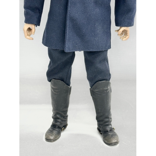 554 - A Sideshow Toys American Civil War Brotherhood of Arms Union Officer Action Figure. 31cm