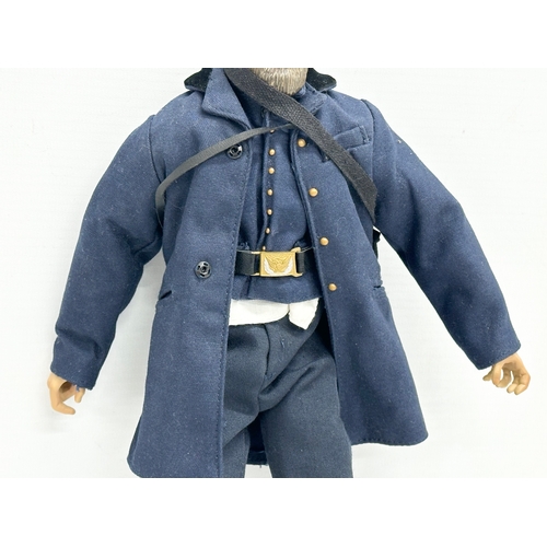 554 - A Sideshow Toys American Civil War Brotherhood of Arms Union Officer Action Figure. 31cm