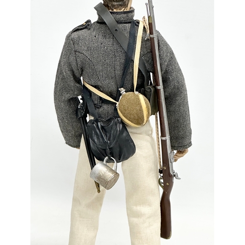 556 - A Sideshow Toys American Civil War Brotherhood of Arms ‘Johnny Reb’ North Carolina Infantry Action F... 