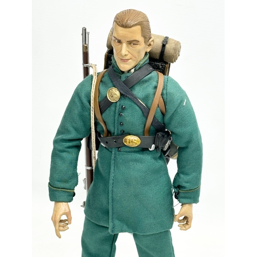 557 - A Sideshow Toys American Civil War Brotherhood of Arms 'Berdan' Sharpshooter Action Figure. 31.5cm