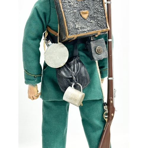 557 - A Sideshow Toys American Civil War Brotherhood of Arms 'Berdan' Sharpshooter Action Figure. 31.5cm