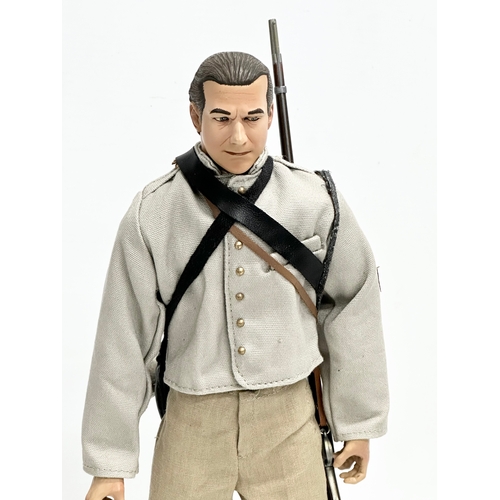 558 - A Sideshow Toys American Civil War Brotherhood of Arms Confederate Infantry Action Figure. 32cm