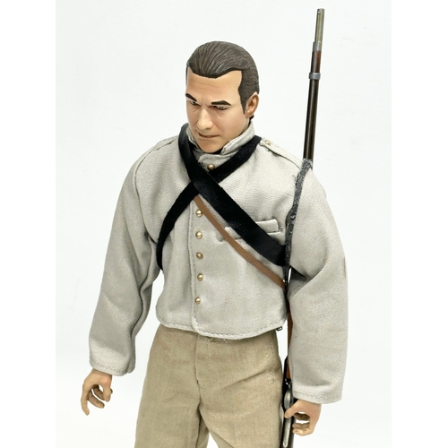 558 - A Sideshow Toys American Civil War Brotherhood of Arms Confederate Infantry Action Figure. 32cm