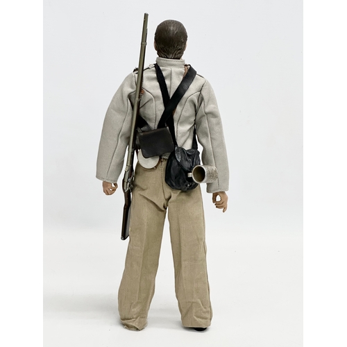 558 - A Sideshow Toys American Civil War Brotherhood of Arms Confederate Infantry Action Figure. 32cm