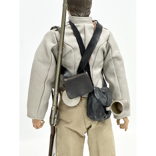 558 - A Sideshow Toys American Civil War Brotherhood of Arms Confederate Infantry Action Figure. 32cm