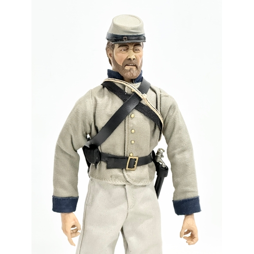 559 - A Sideshow Toys American Civil War Brotherhood of Arms Confederate Infantry Action Figure. 32.5cm