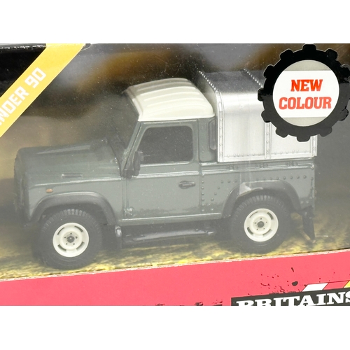 615 - A new Britains Land Rover Defender 90 with box. 20x10x11cm