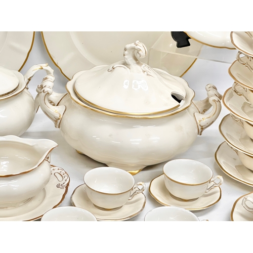 166 - A 46 piece Pirkenhammer ‘Avignon’ Fine China tea, coffee and dinner service. Early 20th century, Cze... 