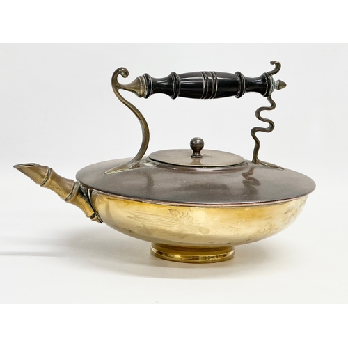 146 - A rare late 19th century Tiffany & Co copper and brass kettle. Circa 1880. 17x21x18cm