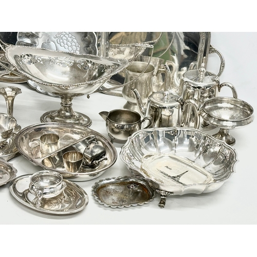 349 - A quantity of late 19th and 20th century silver plate and EPNS.