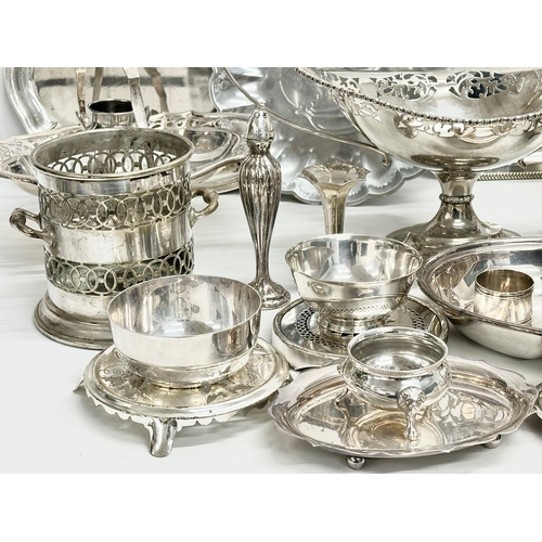 349 - A quantity of late 19th and 20th century silver plate and EPNS.