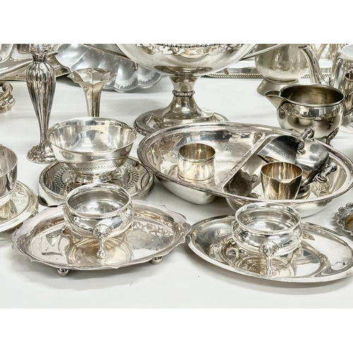 349 - A quantity of late 19th and 20th century silver plate and EPNS.