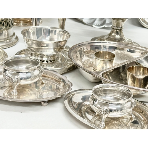 349 - A quantity of late 19th and 20th century silver plate and EPNS.