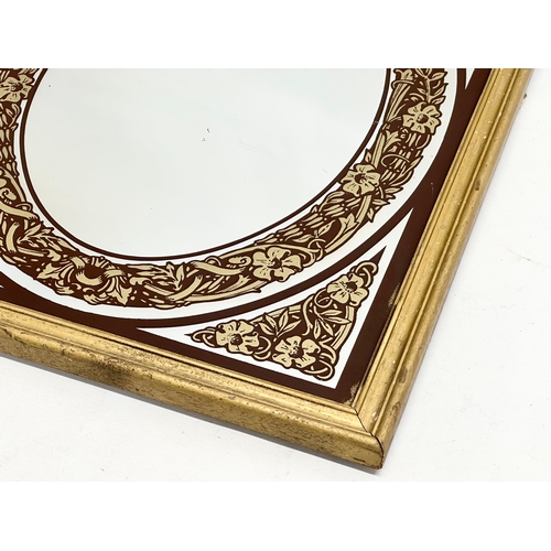 301 - An early/mid 20th century Art Nouveau gilt framed mirror. Circa 1930-1950. 45x56cm