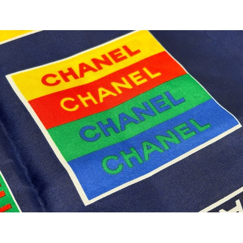 443 - A 1990’s Chanel silk scarf.