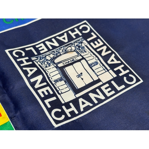 443 - A 1990’s Chanel silk scarf.