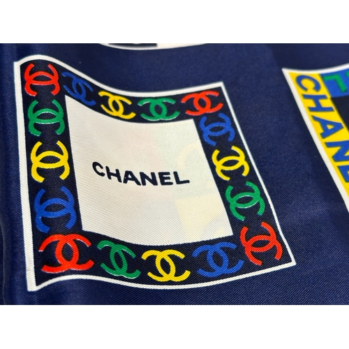 443 - A 1990’s Chanel silk scarf.