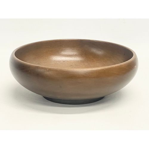 202 - A set of good quality carved wooden fruit in bowl. Including Laburnum, Walnut, Padauk, Chestnut, Oli... 