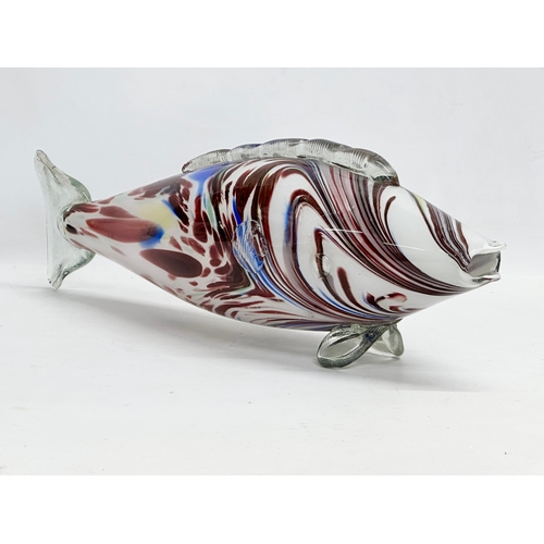 203 - A large 1960’s Romanian Art Glass fish. 51cm