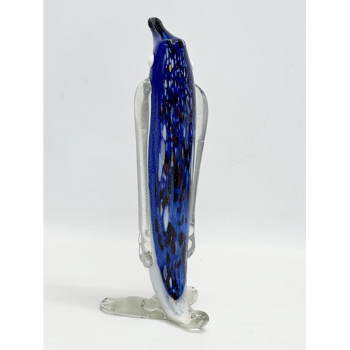 204 - A tall 1960’s Murano Glass penguin vase. 31.5cm