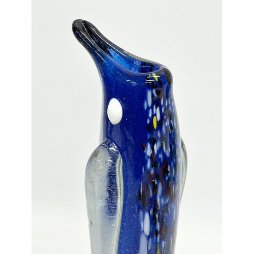 204 - A tall 1960’s Murano Glass penguin vase. 31.5cm