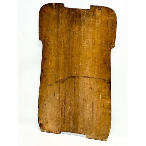 310 - An early 20th century Pokerwork wall plaque. 40x70.5cm