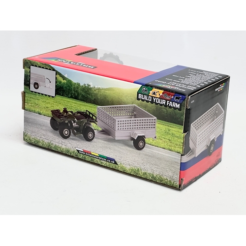 660 - 3 new Britains ATV Quad Bike Playset with boxes. 19x9x9cm