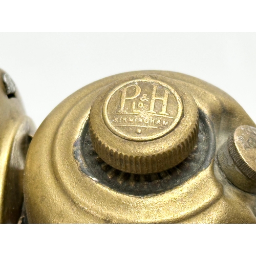 345 - A vintage bike lamp. P&H LTD. 19cm