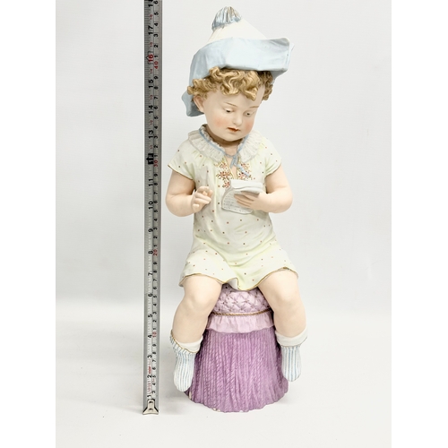 276 - A large late 19th century Bisque figurine. Probably by Heubach. Germany, 1890. 46cm