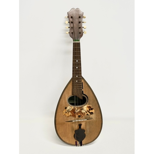 540 - A late 19th/early 20th century Francesco Perretti & Figli mandolin with case.