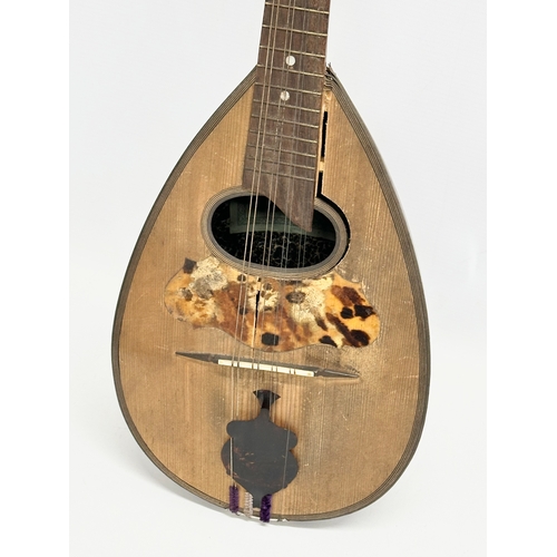 540 - A late 19th/early 20th century Francesco Perretti & Figli mandolin with case.