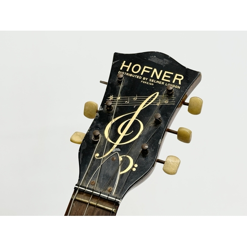 539 - A Hofner ‘Senator’ guitar. 10.591. Distributed by Selmer London