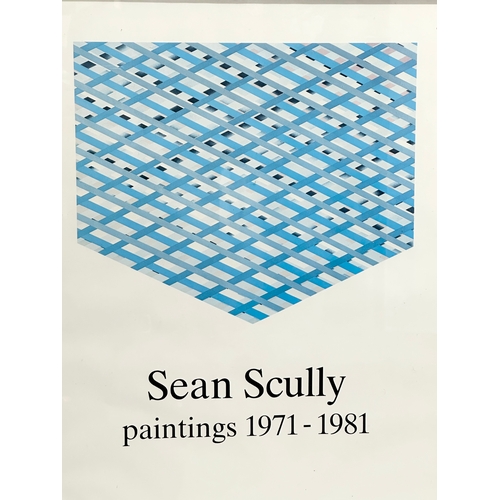 209 - A Sean Scully Paintings 1971-1981 framed poster. 52.5x78cm