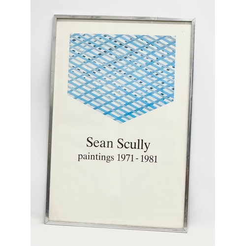 209 - A Sean Scully Paintings 1971-1981 framed poster. 52.5x78cm