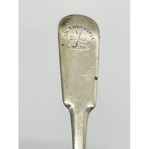 471 - A small silver ladle. 32.35 grams. 17cm